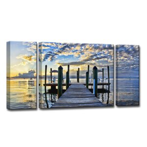 'Pier Burst' Photographic Print (Set of 3)