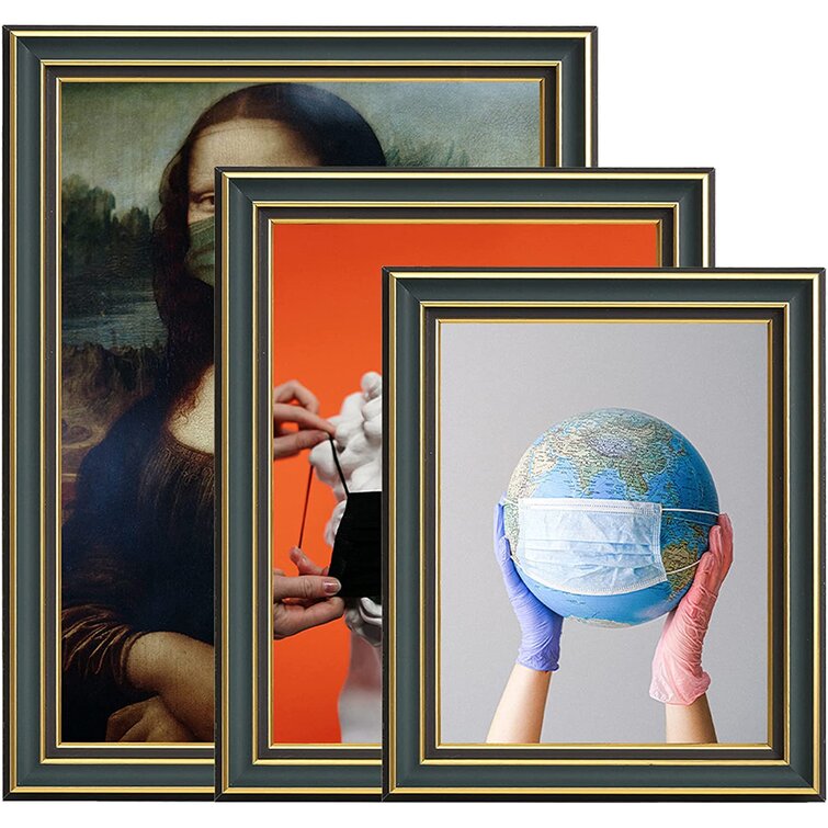Black Matted Collage Wall Photo/Pictured Frame Home Decor 