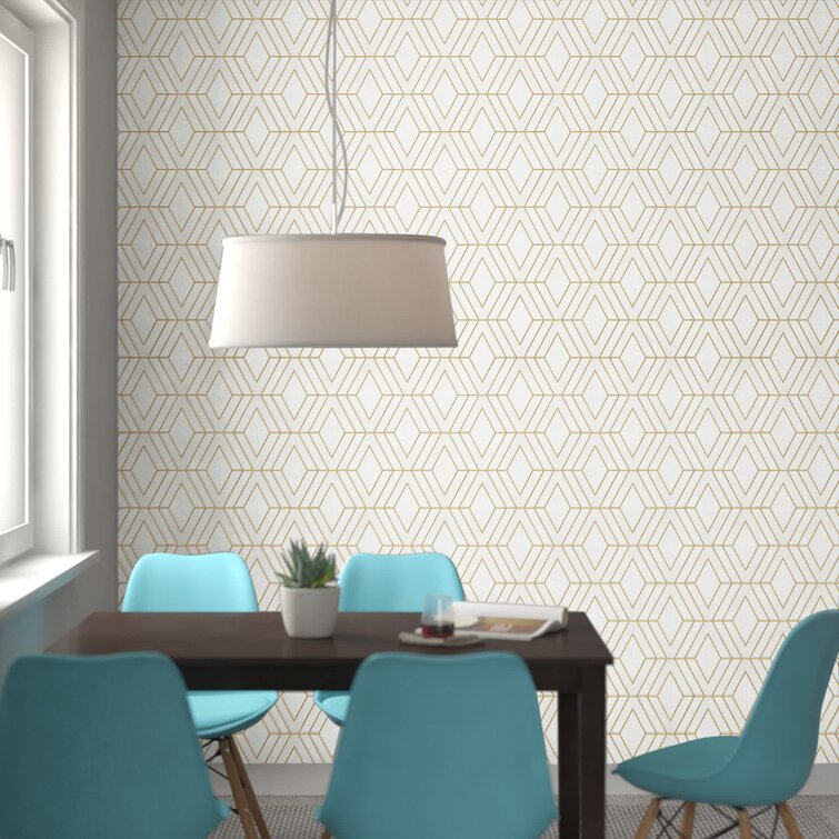 Zipcode Design™ Ameer Geometric Wallpaper & Reviews | Wayfair