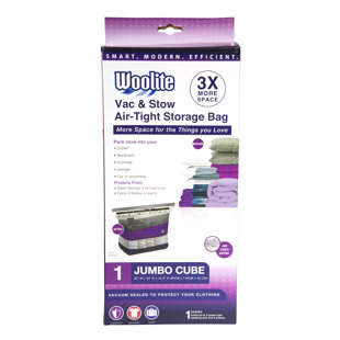 Vacuum Seal Containers Wayfair Woolite Air Jumbo Cube Vacuum Seal Bags