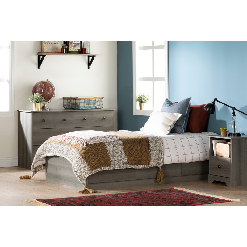 South Shore Volken Twin Mate S And Captain S Bed With Drawers Reviews Wayfair