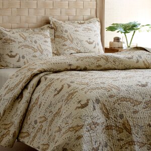 Map 3 Piece Reversible Quilt Set by Tommy Bahama Bedding