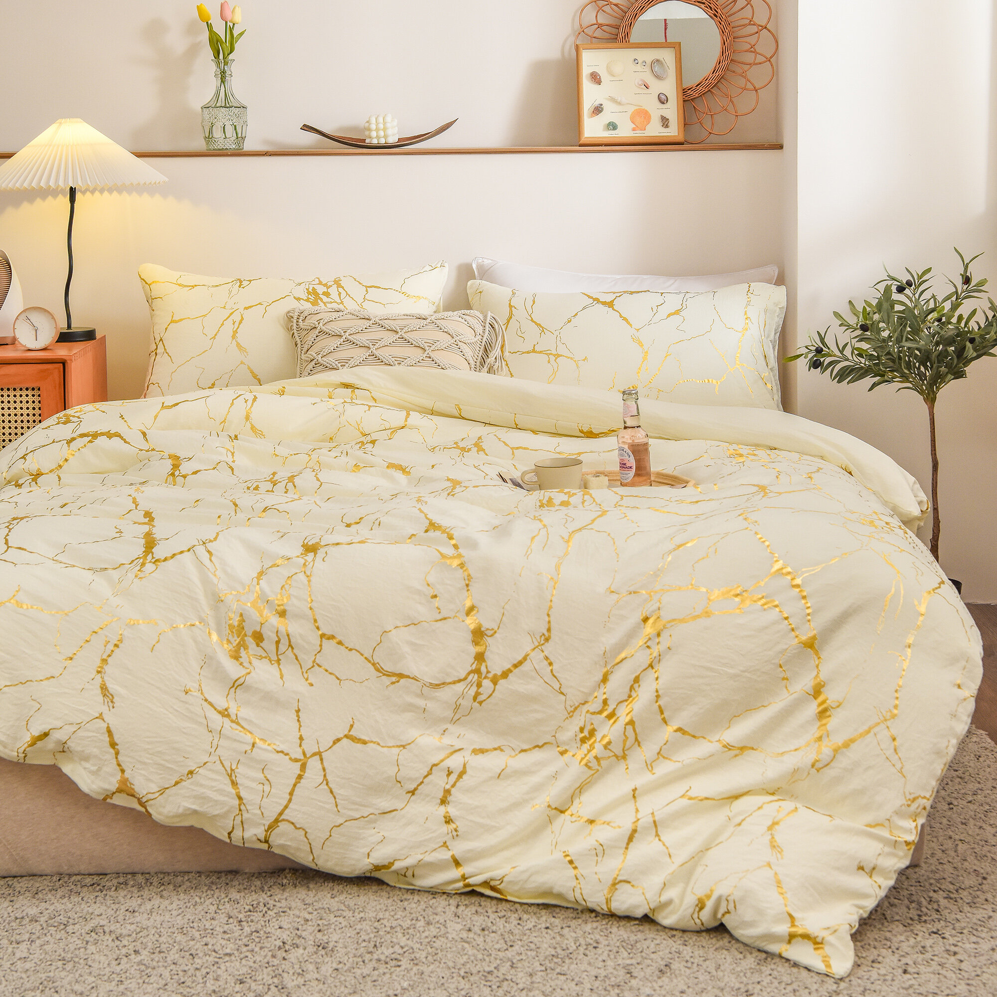 pale lemon duvet covers