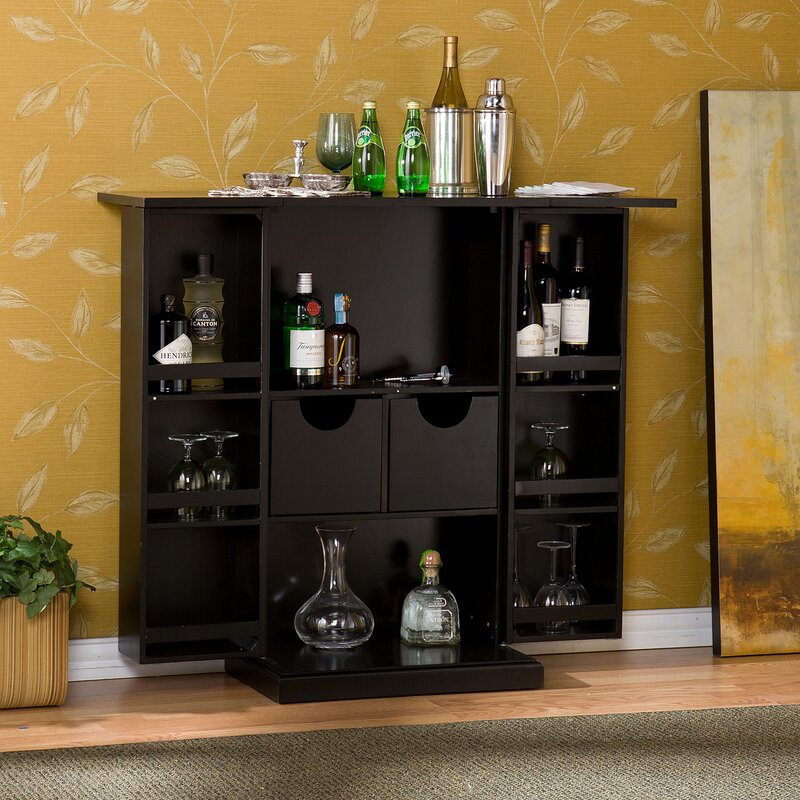 Home Haus Mini Bar Cabinet Reviews Wayfair Co Uk