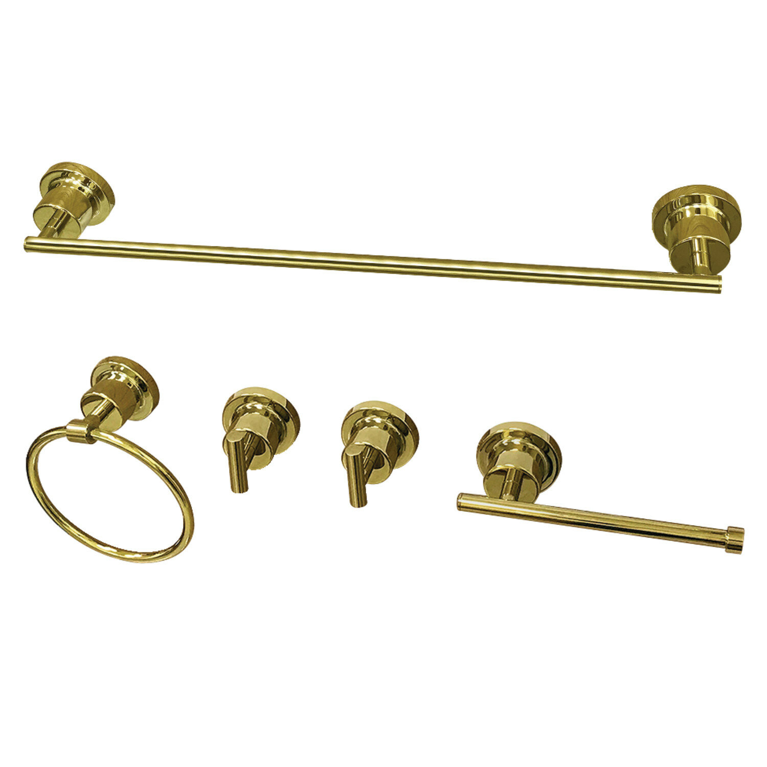 Polished Brass Bathroom Hardware Sets Wayfair