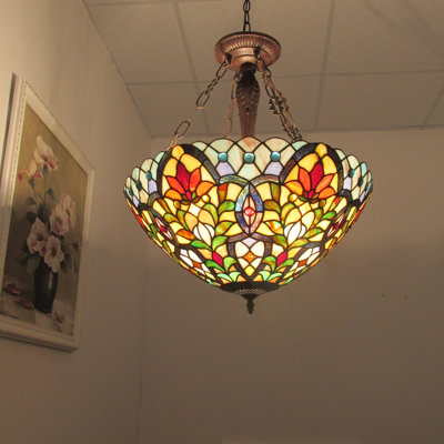 Quesada 3Light Floral Bowl Pendant Astoria Grand
