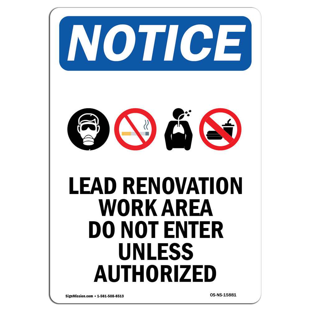 SignMission Lead Renovation Sign with Symbol | Wayfair