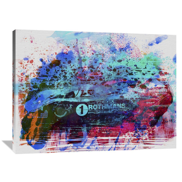 Naxart Porsche 917 Rothmans 3 Graphic Art On Wrapped Canvas