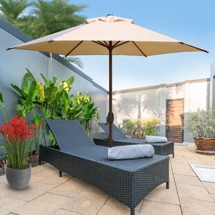 Beach Parasol Market-garden-terrace-Balcony Parasol Round Folding Swivel