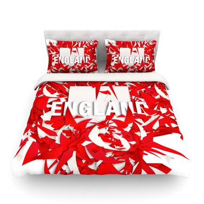 England World Cup By Danny Ivan Featherweight Duvet Cover East