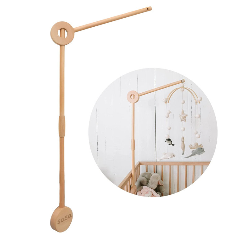 Trust Support Mobile Pour Lit De Bebe En Bois 100 Bois De Hetre 30 Pouces Avec Pince De Fixation Antiderapante Wayfair Ca