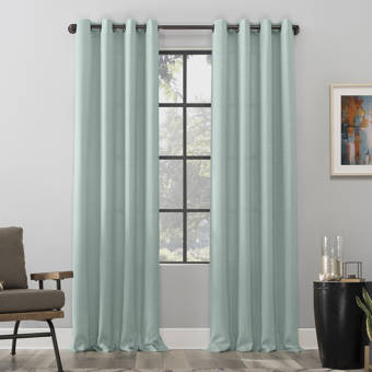 Latitude Run Aaiyana Striped Sheer Grommet Single Curtain Panel Reviews Wayfair
