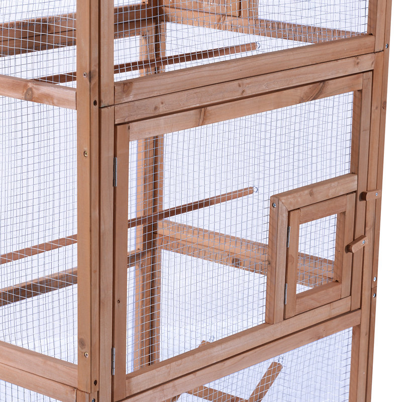 small wooden bird cage