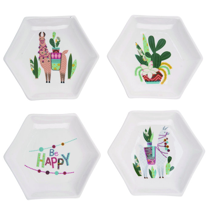 Bungalow Rose Mariana 4 Piece Spring Festive Set Decorative Plate