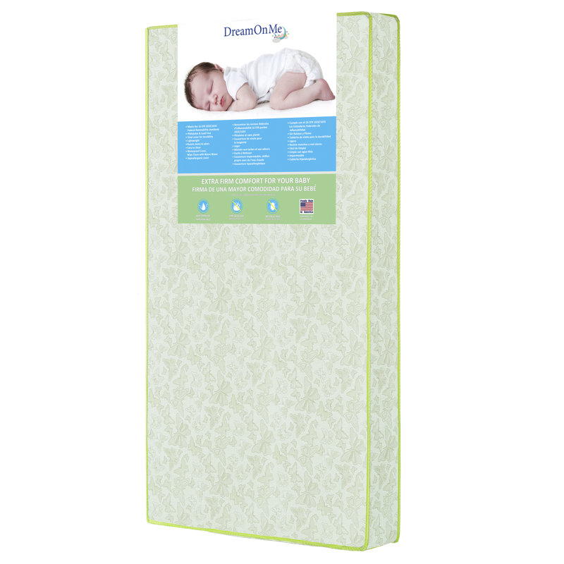 green crib mattress