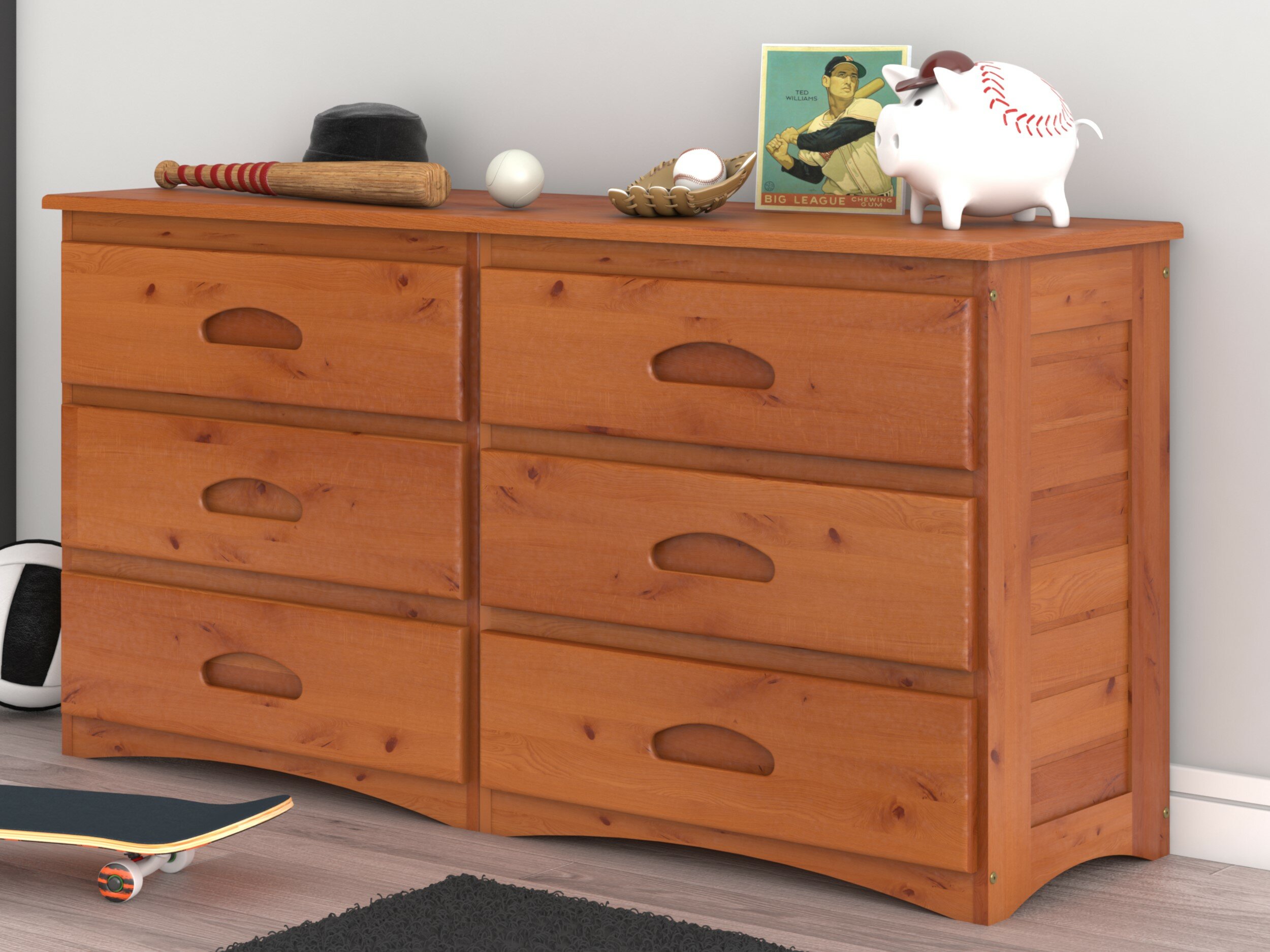 Viv Rae Trumble 6 Drawer Double Dresser Reviews Wayfair