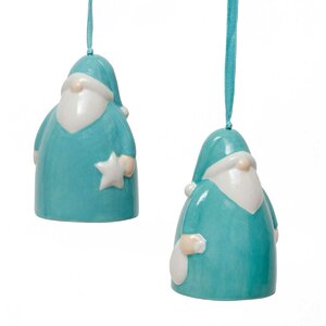 Santa Bell Ornament (Set of 2)