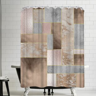 copper shower curtain rail