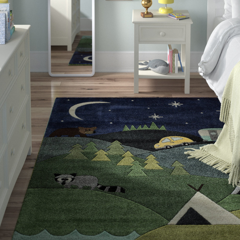 Viv Rae Johnnie Hand Tufted Blue Kids Rug Reviews