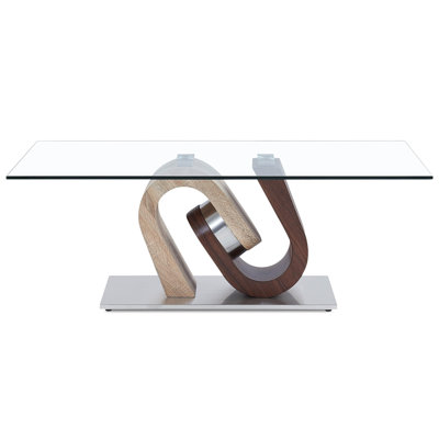 Ultra-modern Coffee Table With Unique Pedestal By Global Furniture Decor+