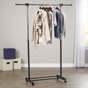Wayfair Basics 34 52 W Adjustable Garment Rack