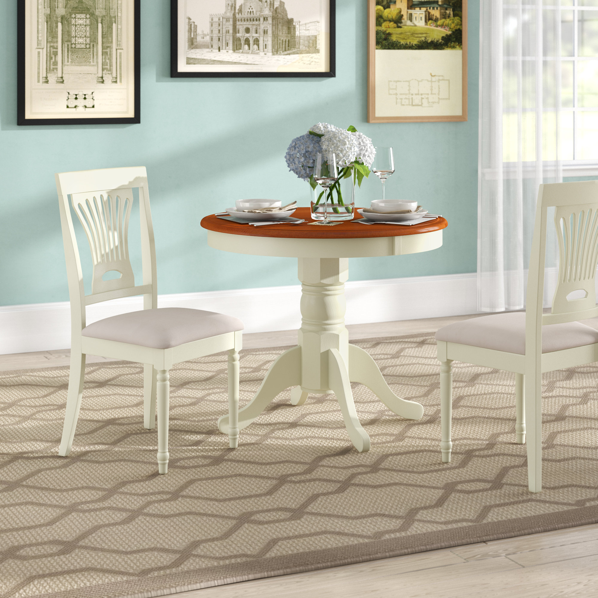 Charlton Home Almaraz 3 Piece Breakfast Nook Dining Set Reviews Breakfast Nook Dining Set
