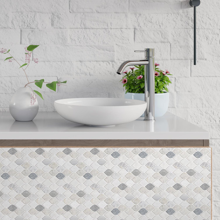 Walplus 32 X 23 Aluminum Peel Stick Mosaic Tile Reviews Wayfair