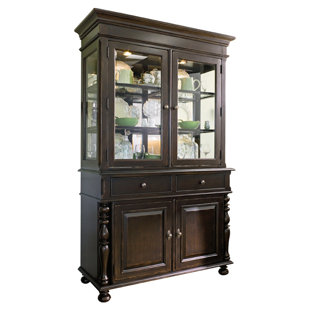 Display Cabinets China Joss Main Sweet Tea Lighted China Cabinet