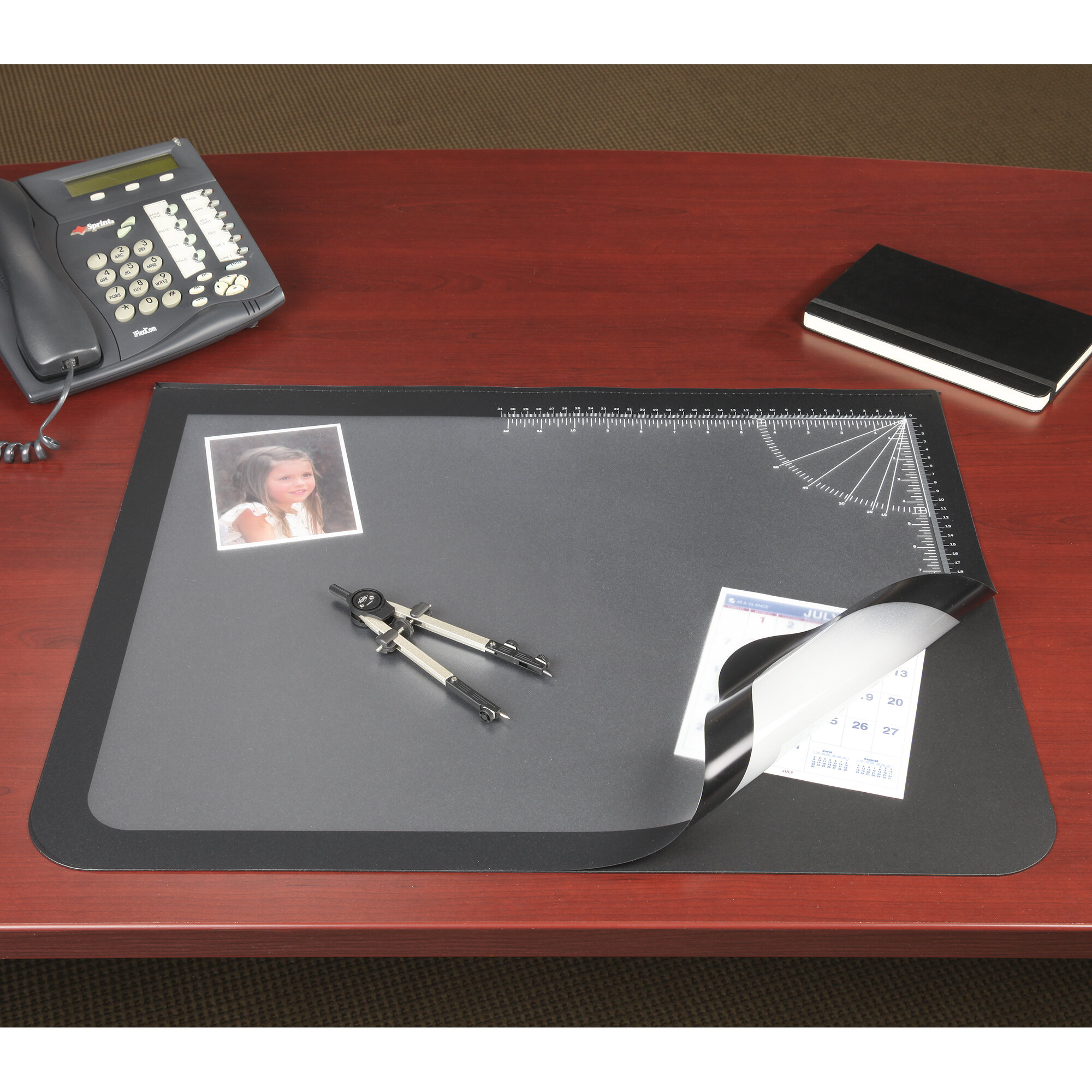 Rebrilliant Eccles Logo Pad Lift Top Desktop Organizer Desk Mat