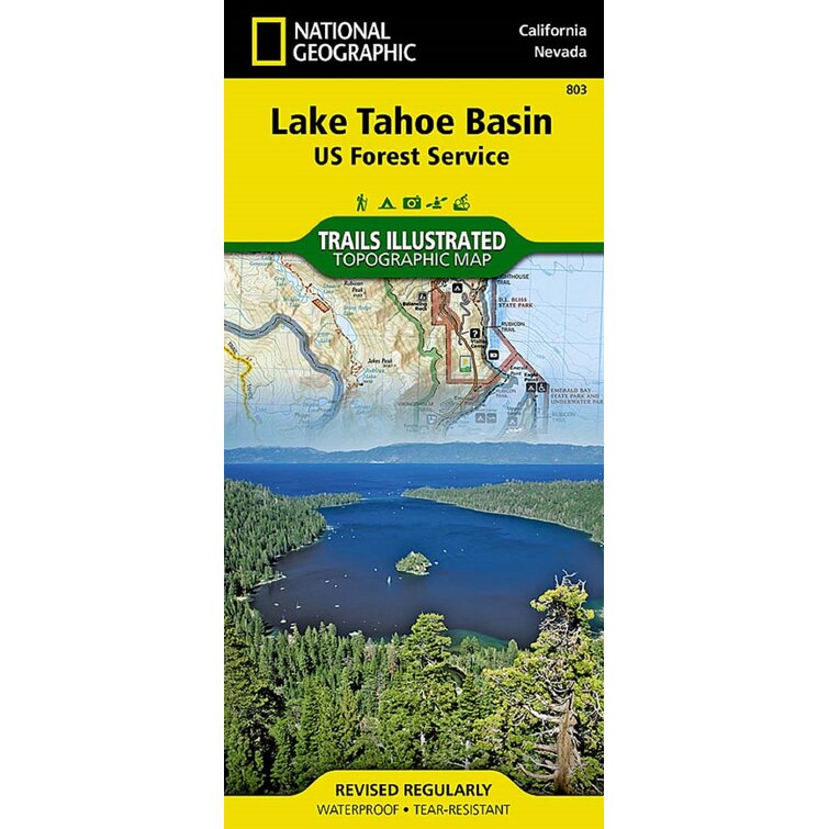 Universal Map Lake Tahoe Basin Map | Wayfair