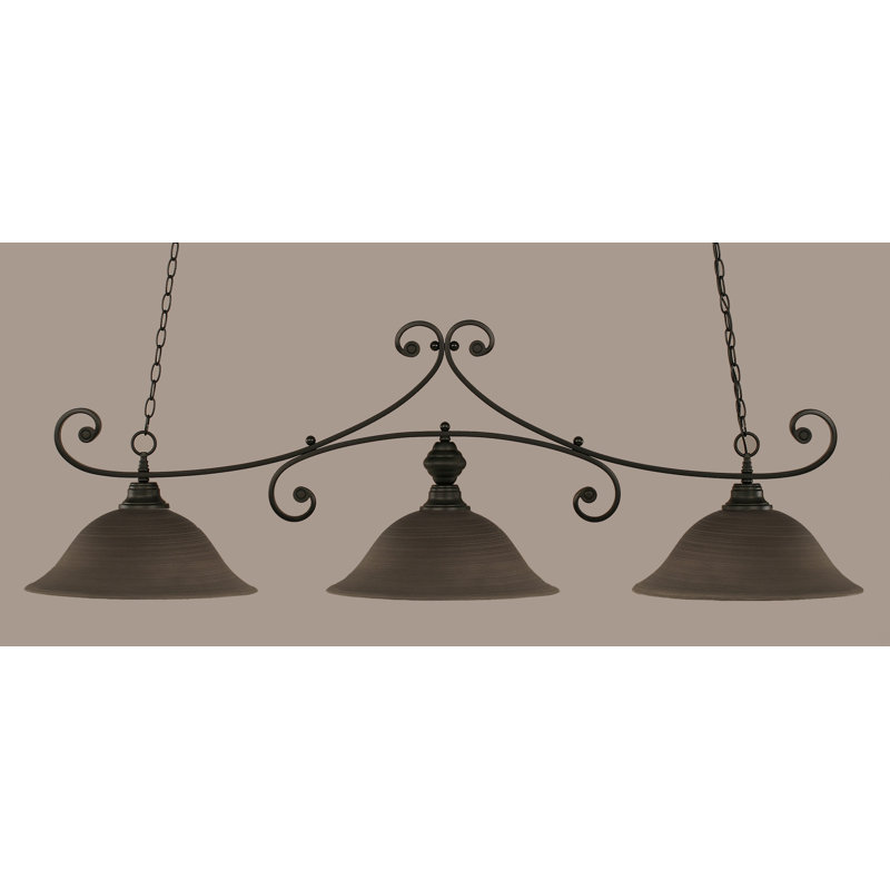 Fleur De Lis Living Babin 3 Light Pool Table Linear Pendant Wayfair