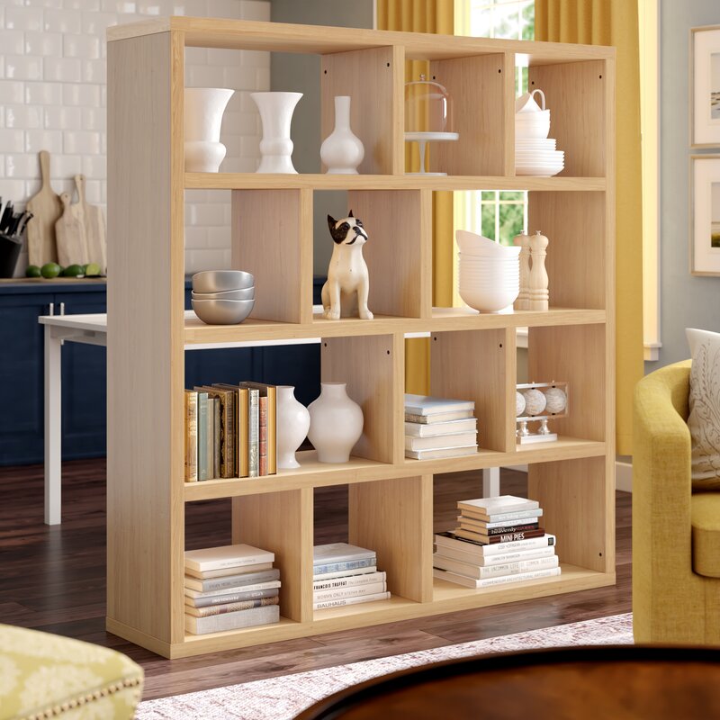 Latitude Run Varga Geometric Bookcase & Reviews | Wayfair