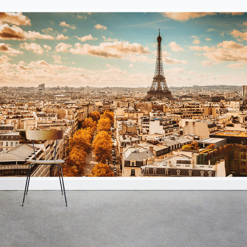 Wallums Wall Decor Paris Cityscape With Eiffel Tower 8 X 144 3