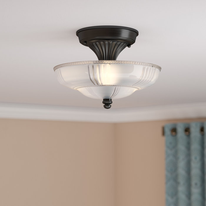 Astoria Grand Biwabik 3 Light Semi Flush Mount Reviews Wayfair