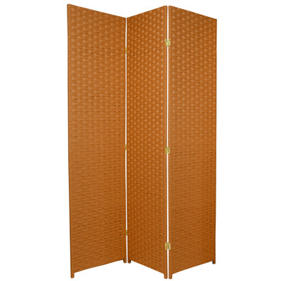 Wojcik Colorful Woven Fiber Folding Screen