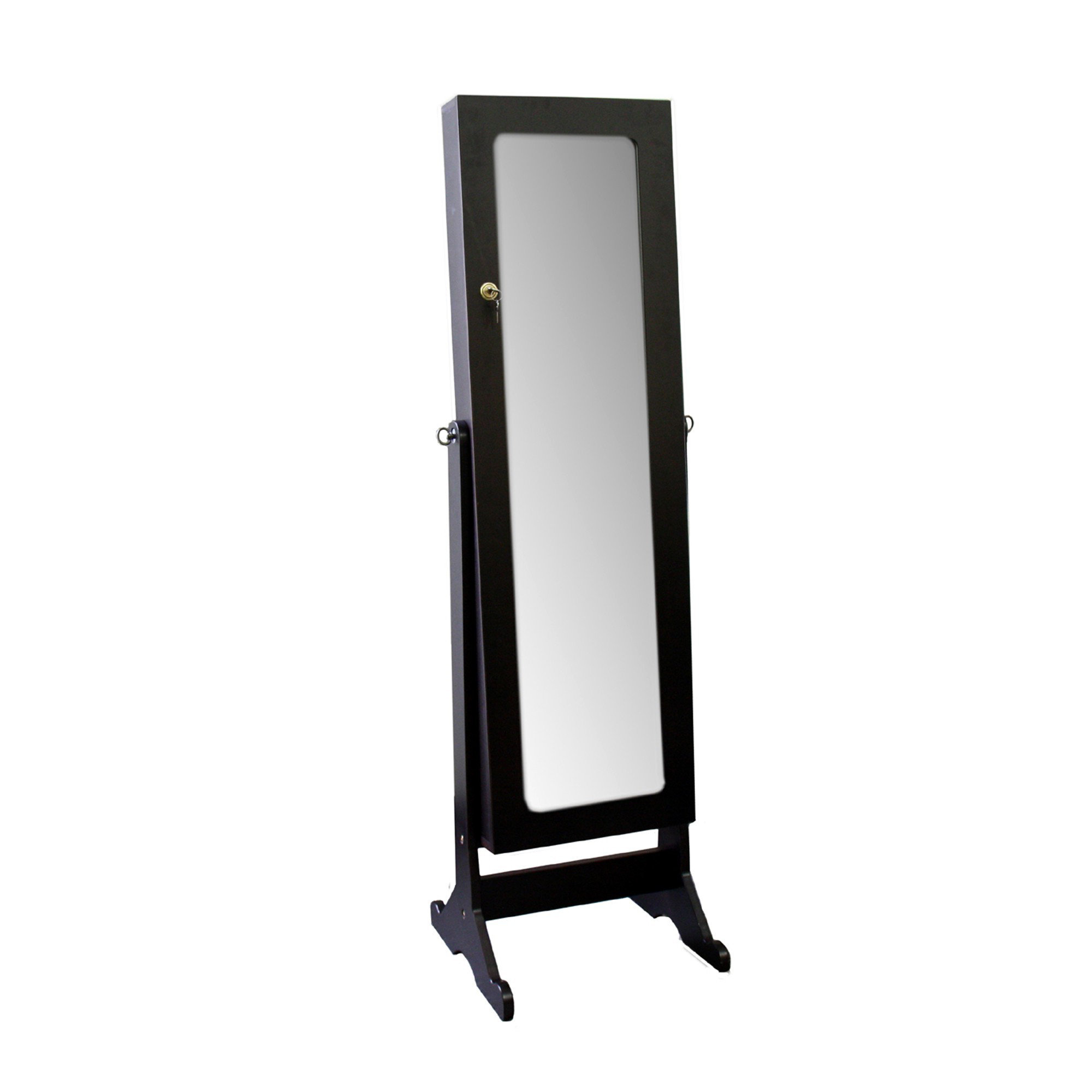 HomeRoots 16'' Wide Jewelry Armoire with Mirror Wayfair