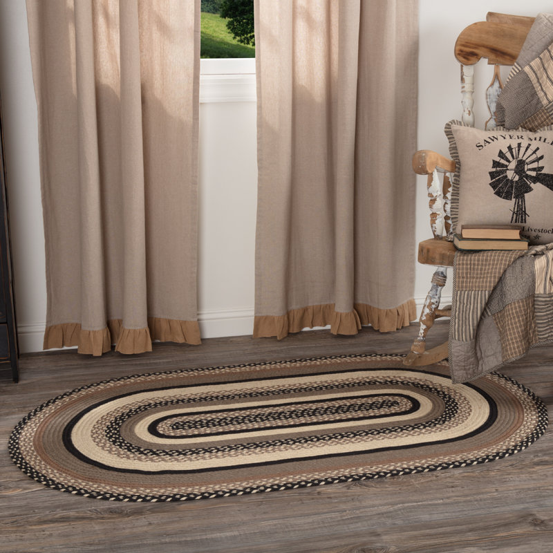 August Grove Surikova Farmhouse Country Flooring Grey Taupe Beige