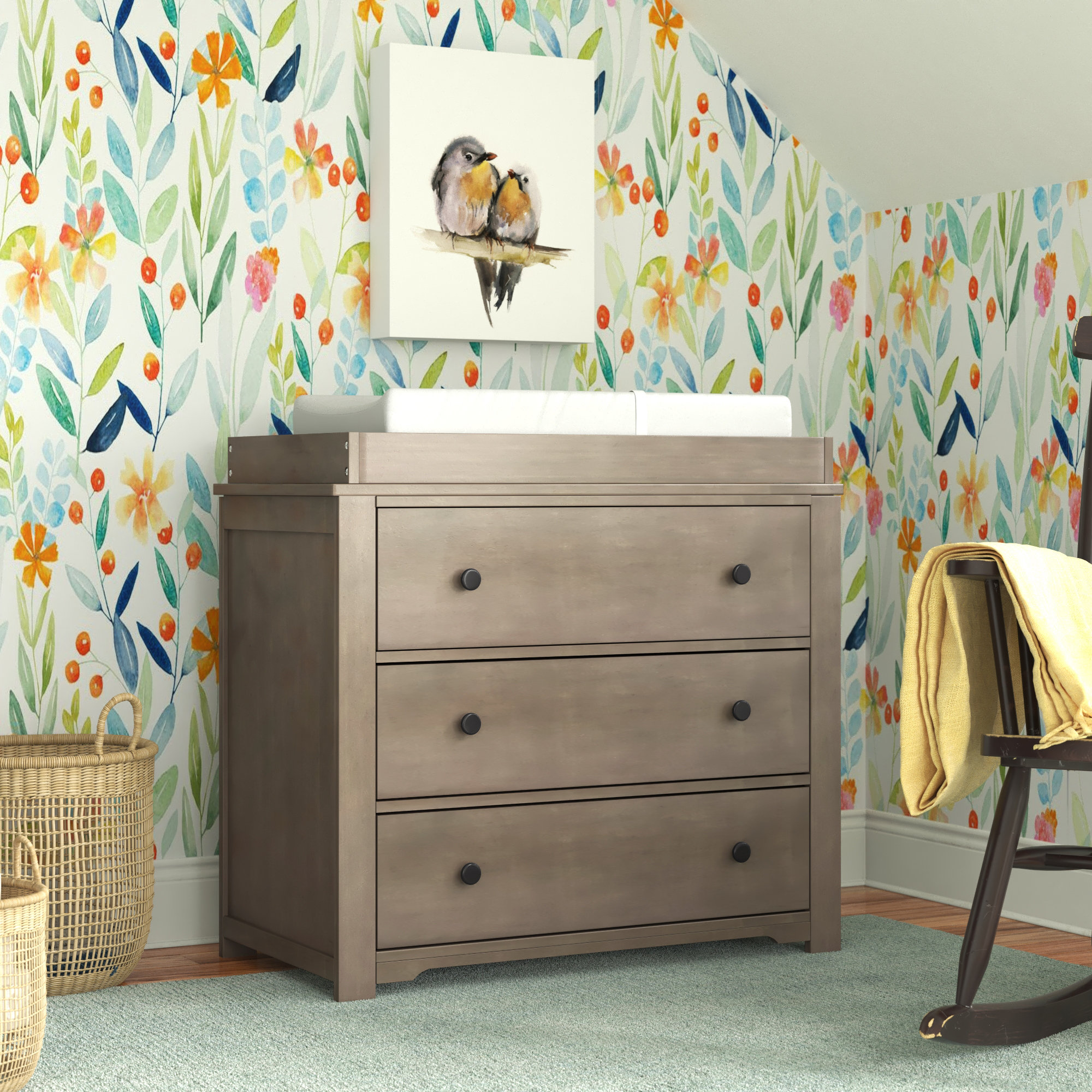 pine changing table