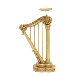 Harp Polystone Candlestick
