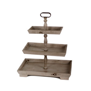 3 Tier Wooden Stand Wayfair Dillwyn Rectangular 3 Tier Display Tiered Stand