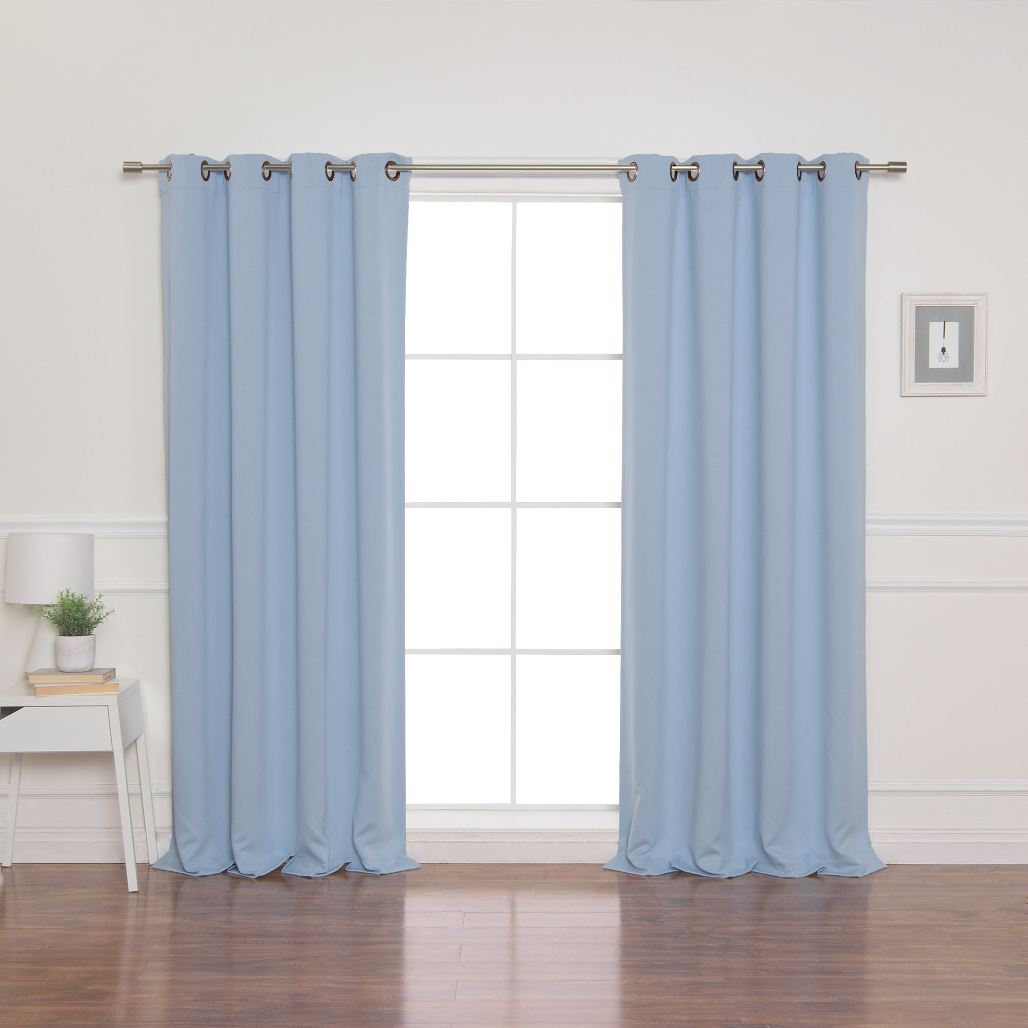 Charlton Home Linhart Solid Blackout Thermal Grommet Curtains