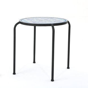 Outdoor Side Tables Joss Main Hayley Stone Concrete Side Table