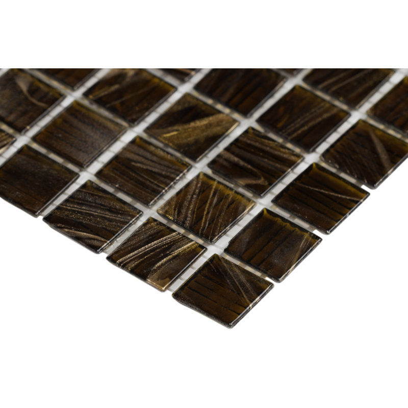 Msi 0 75 X Gl Mosaic Tile In Brown Iridescent Wayfair 0 75 X Gl Mosaic Tile In Brown Iridescent