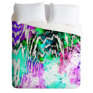 Go to store & view more images East Urban Home Caleb Troy Techno Zebra Stars Duvet Set