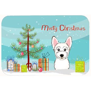 Christmas Tree and Westie Kitchen/Bath Mat
