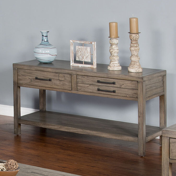 Union Rustic Brianne 50'' Solid Wood Console Table & Reviews | Wayfair