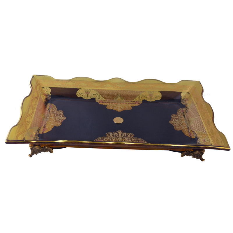 decorative rectangular tray