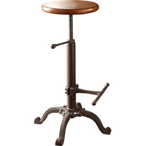 Adjustable Height Swivel Bar Stool