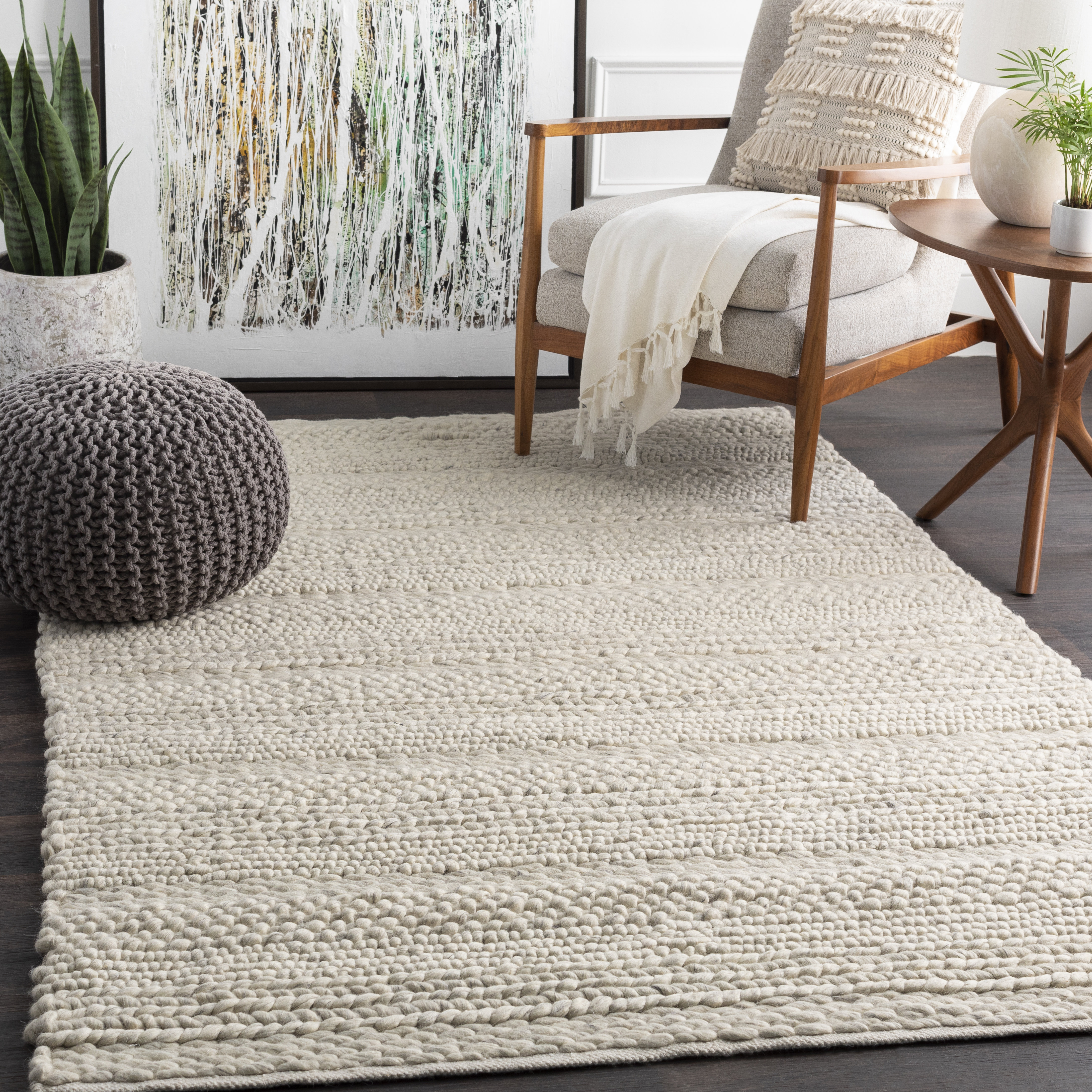 Jocelyn Handmade Flatweave Wool White Charcoal Area Rug Reviews Jocelyn Handmade Flatweave Wool White