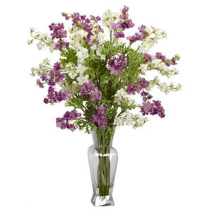 Dancing Daisy Silk Flower Arrangement with Planter